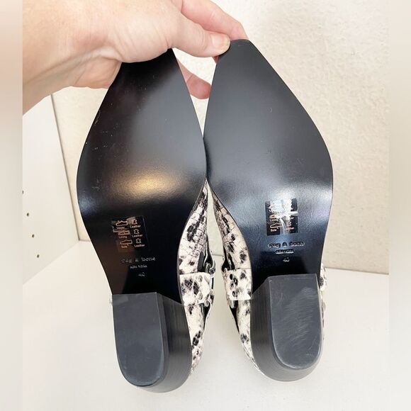 Rag & Bone Westin Harness pointy toe Boots in snakeskin leather. 40/10 New - Picture 13 of 16